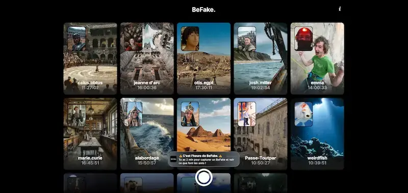 Projet Befake, parodie de Bereal Projet Befake, parodie de Bereal